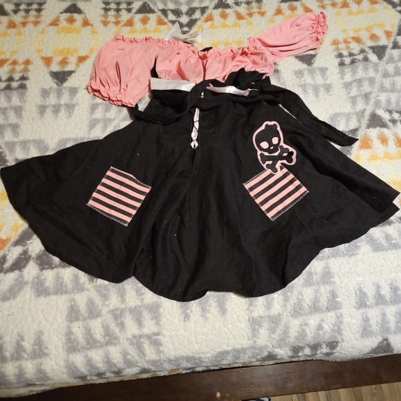 Britney Spears Costume Lolita Coquette Gothic Monster High Maid Pirate Dress xl - Picture 5 of 8